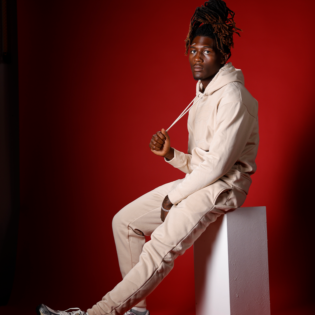 Support Black Colleges Vanilla Unisex Puff Monochrome Hoodie