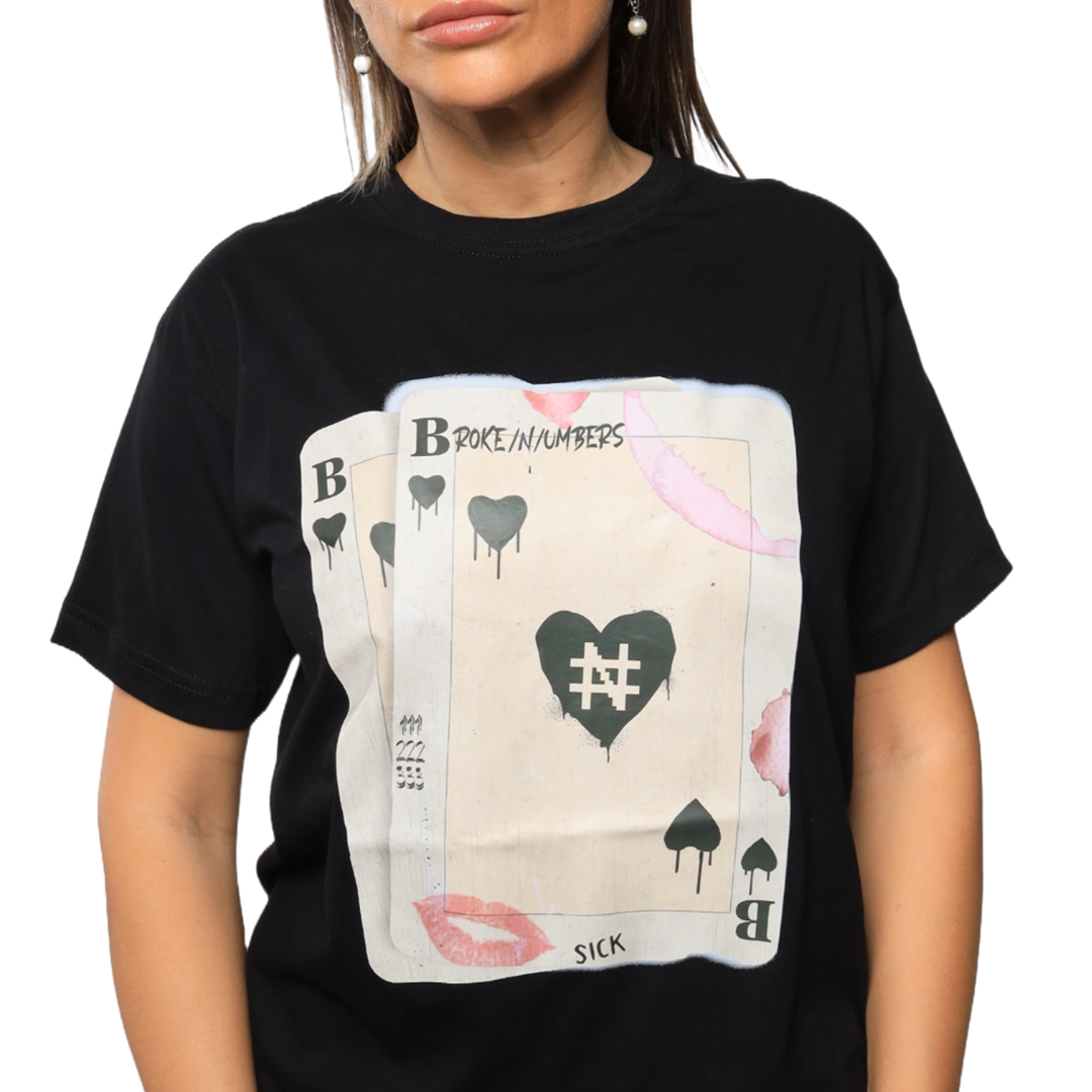 Broken Numbers Black T-Shirt Collection